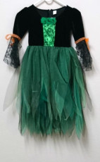 Green Witch girls costume